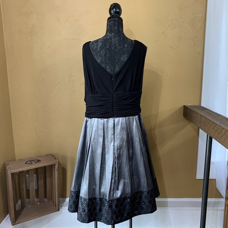 S. L. Fashions Black Jeweled Cocktail Dress, Size 22