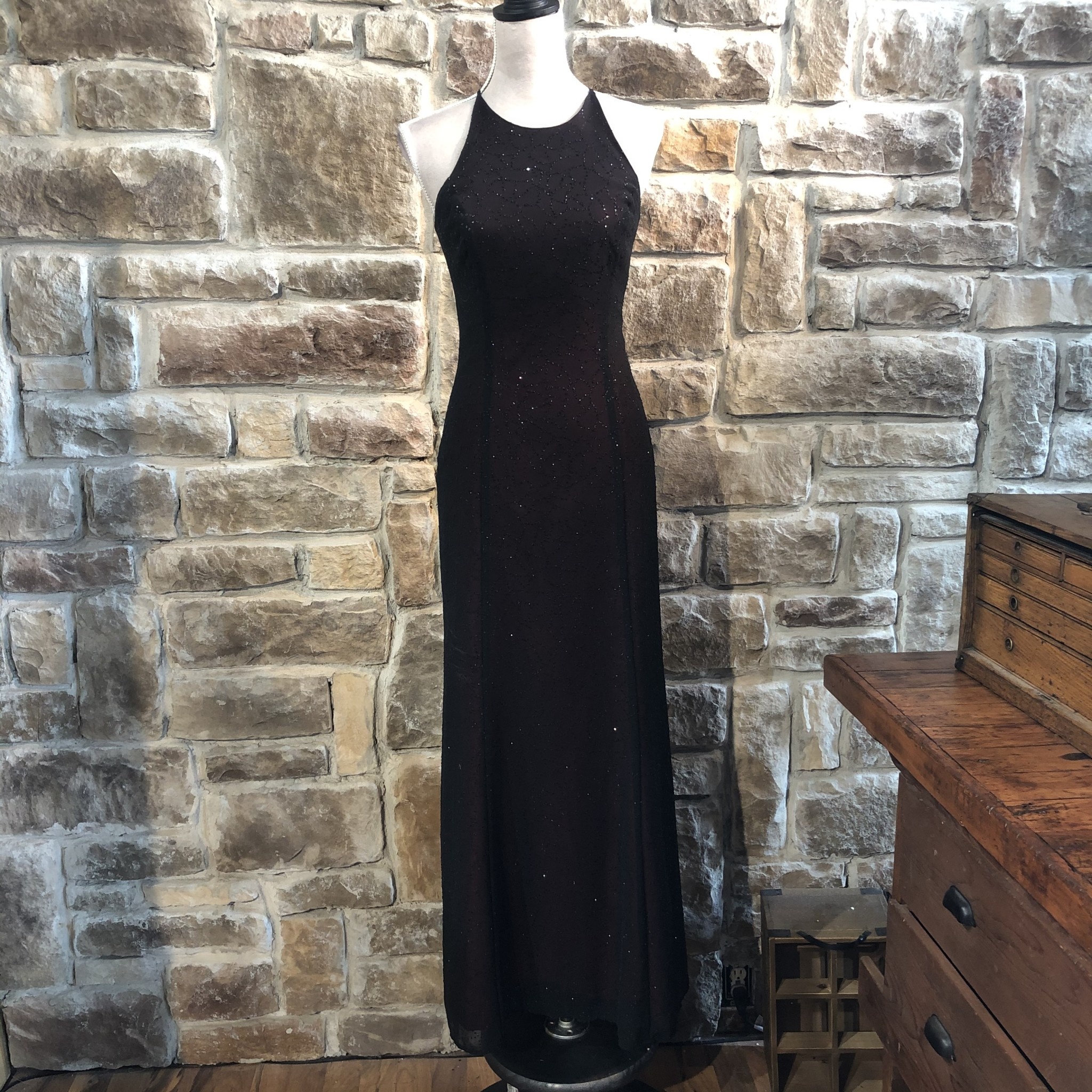 Buy ikichic Black Shimmer Women's Stylish Bardot Neckline Bodycon Maxi Dress  at Amazon.in