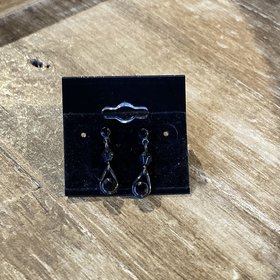 Beaded Black Earrings