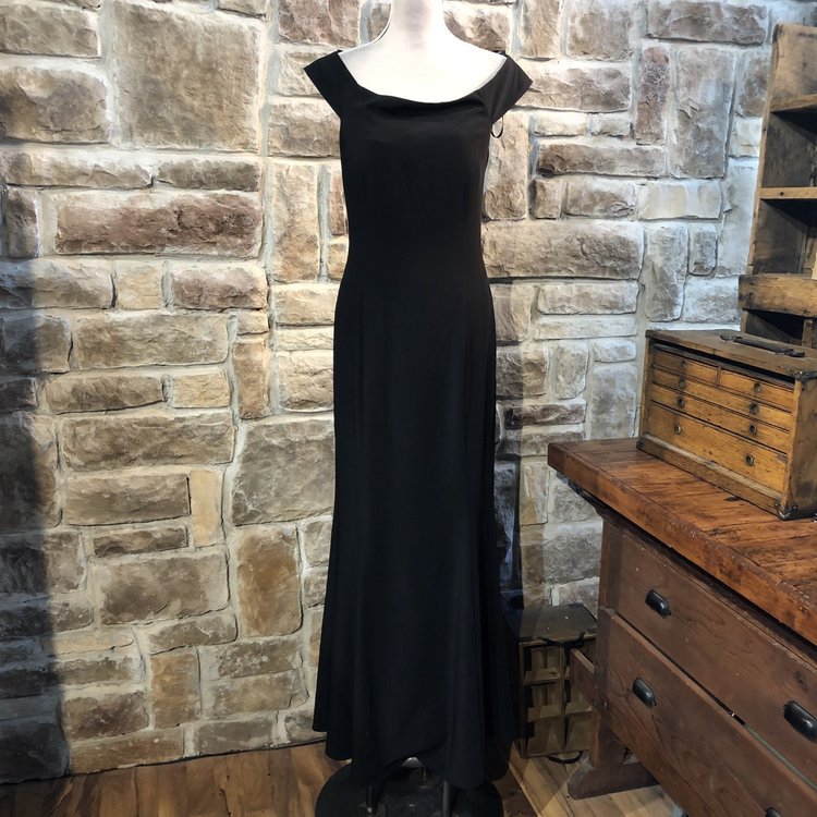 Laundry Black Off Shoulder Gown, Size 10