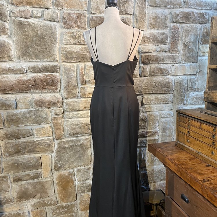 Black Sleeveless Cut Out Dress, Size 8