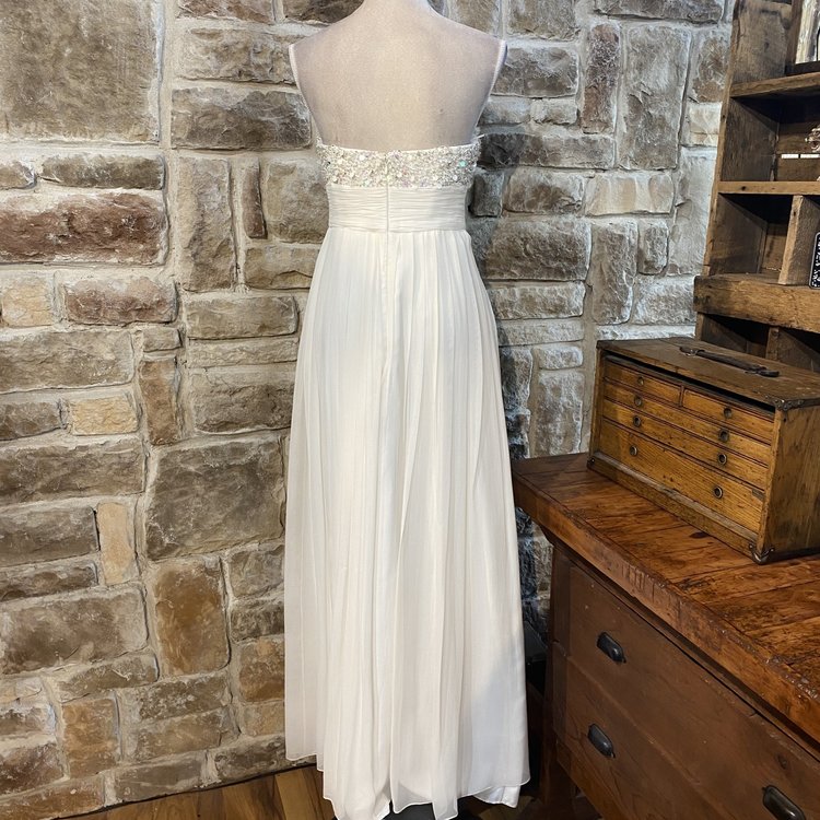 Aidan Mattox Strapless Dress with Sequins, Size M