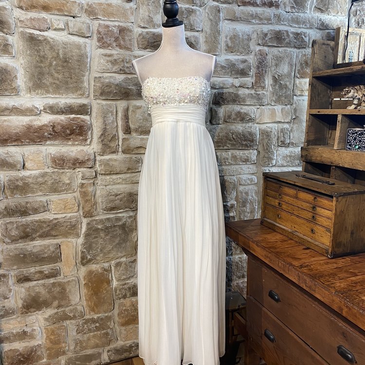 Aidan Mattox Strapless Dress with Sequins, Size M