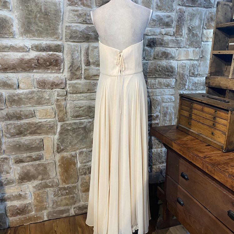 Xscape Gold Beaded Gown, Size 14