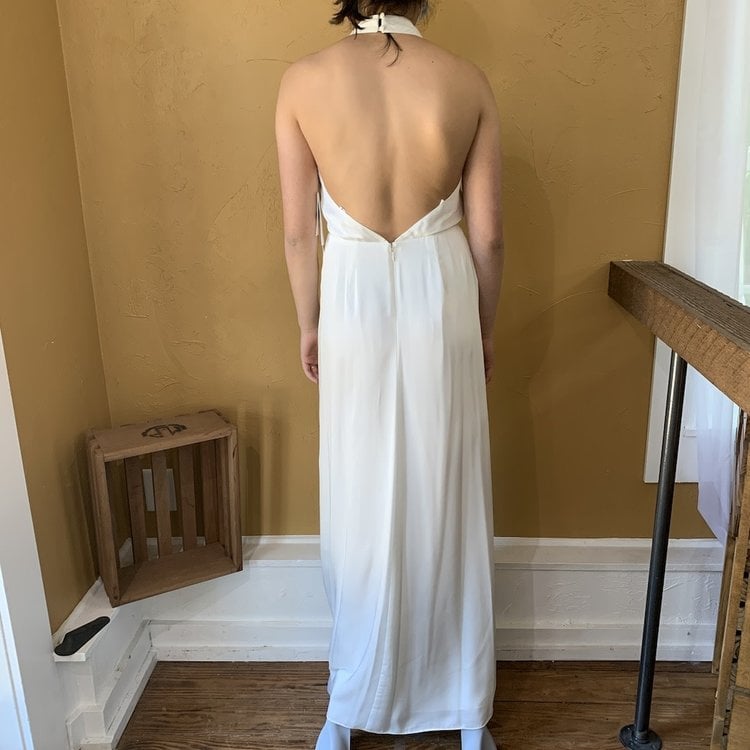 Jill Stuart White Halter Gown, Size 2