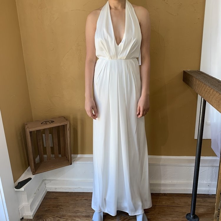 Jill Stuart White Halter Gown, Size 2