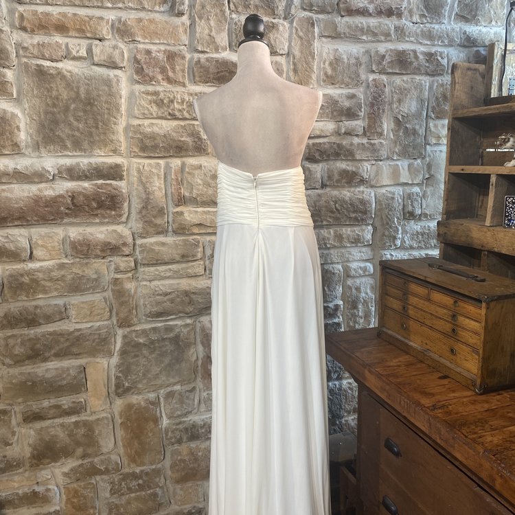 Decode 1.8 Ivory Strapless Embellished Gown, Size 16