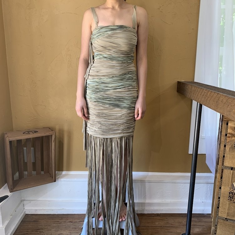 Catherine Malandrino Taupe Full Length Dress, Size 4