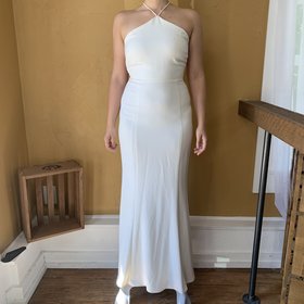 Laundry White Lace Up Gown, Size 6