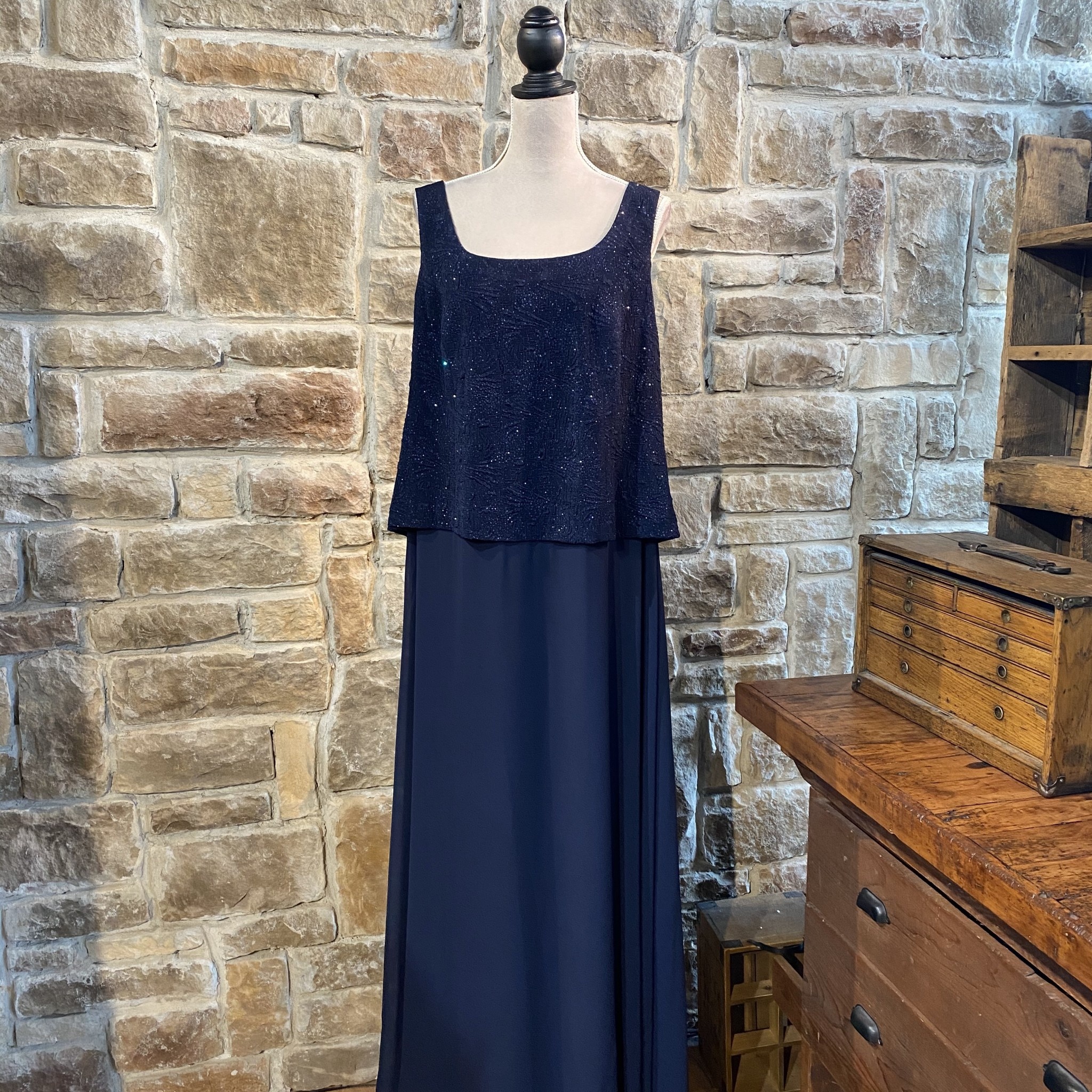 Alex evenings hotsell navy gown