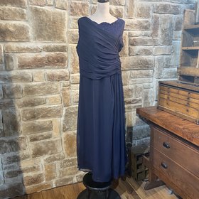 Roaman’s Navy Lace Evening Gown, Size 22W