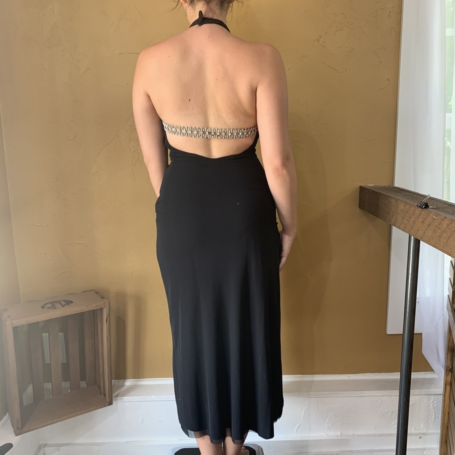 Black Cocktail Dress with Swarovski 