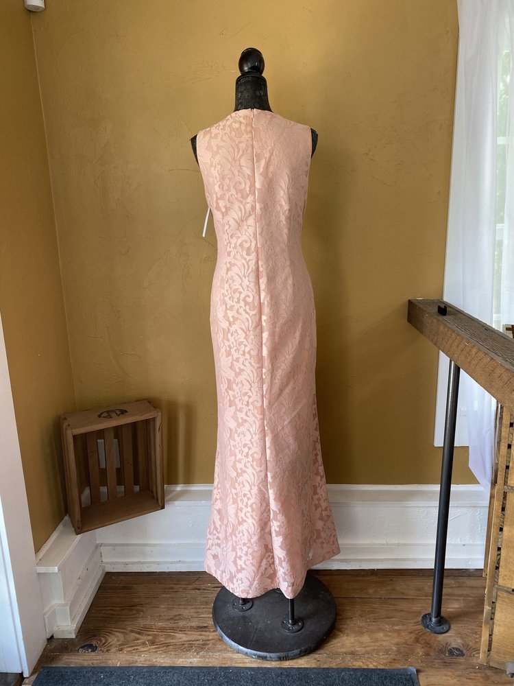 Ralph Lauren Pink Mesh Lace Gown, Size 14