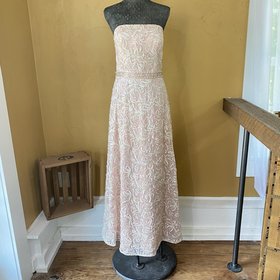 Ignite Evenings Pink Soutache Corseted Gown, Size 12