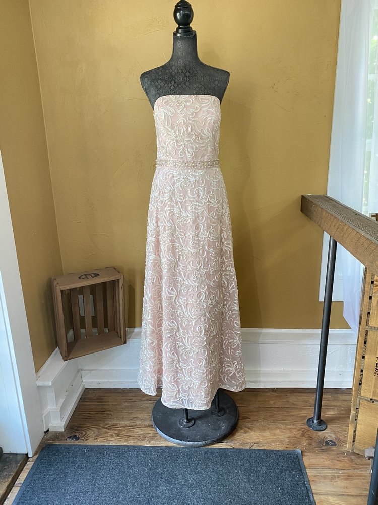 Ignite Evenings Pink Soutache Corseted Gown, Size 12