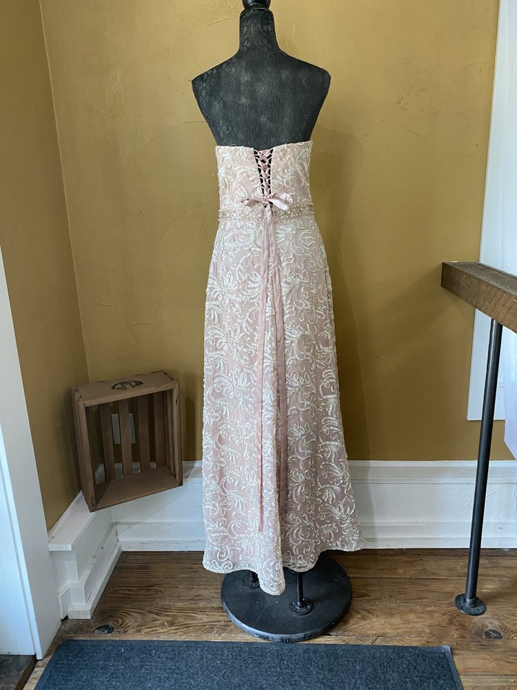 Ignite Evenings Pink Soutache Corseted Gown, Size 12