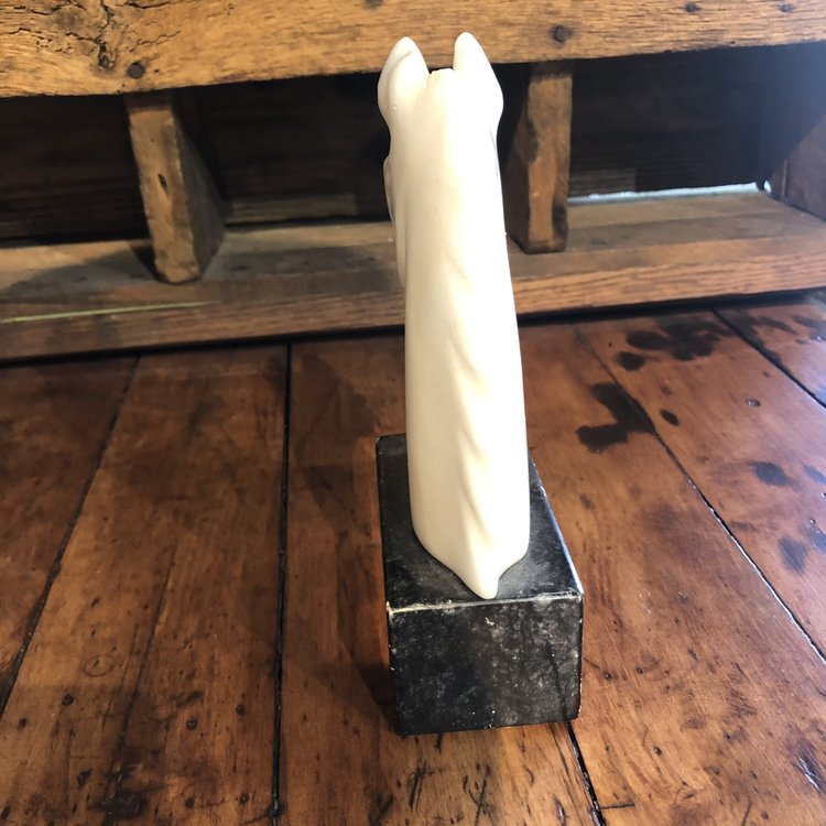 White Horse Tabletop Sculpture