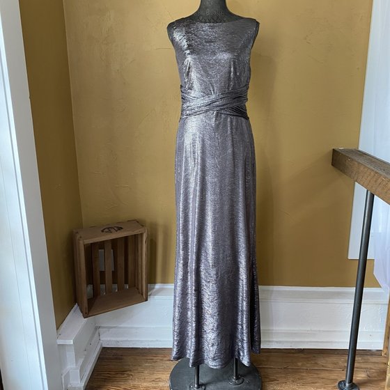 Ralph Lauren | Dresses | Ralph Lauren Sequin Silver Dress | Poshmark