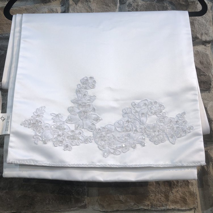 Alfred Angelo White Beaded Bridal Wrap, Size OS