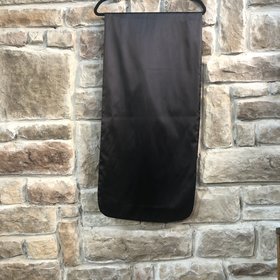 Adrianna Papell Silk Black Wrap, Size OS