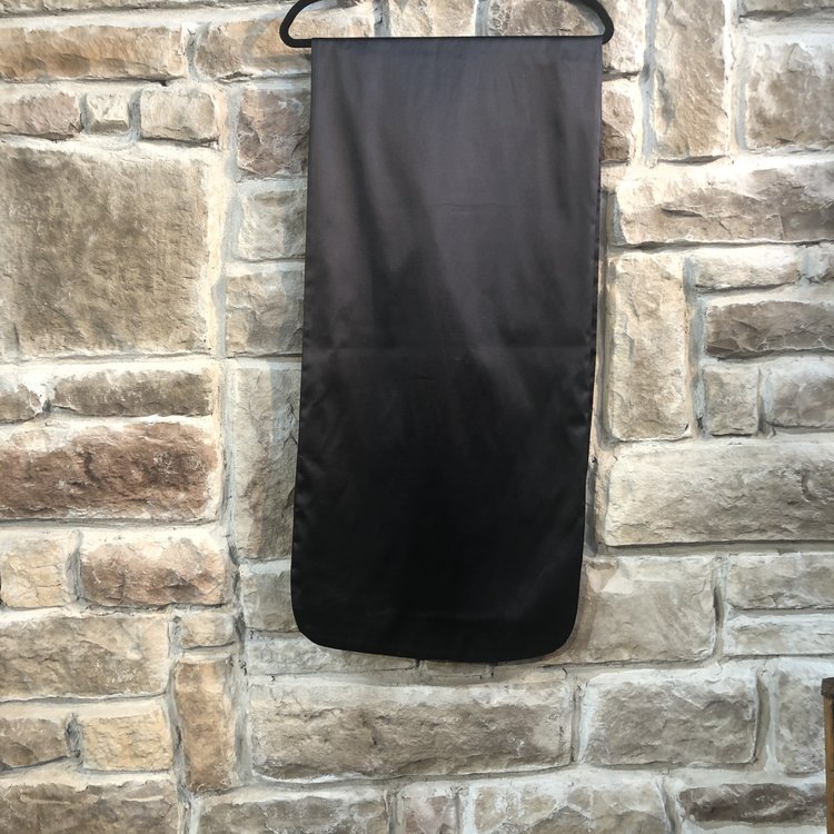 Adrianna Papell Silk Black Wrap, Size OS