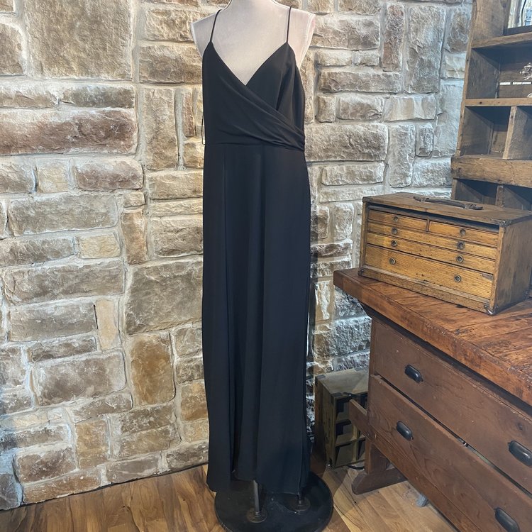 Vince Camuto Black Drapy Sleeveless Jumpsuit, Size 14