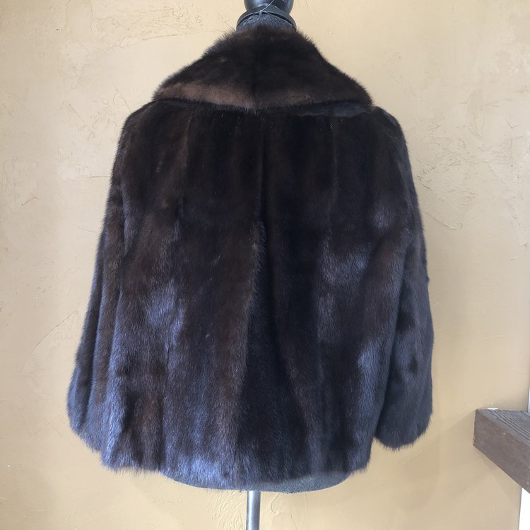 Dark Ranch Mink Jacket, Size L