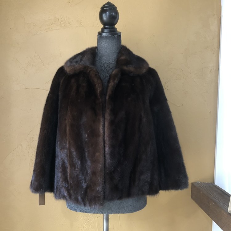 Dark Ranch Mink Jacket, Size L