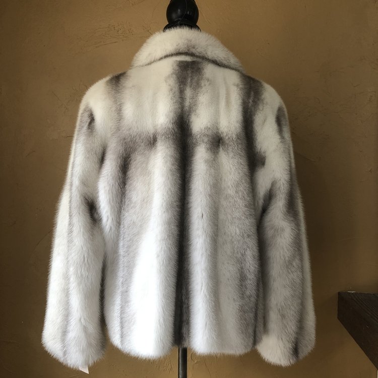 Erton Cross Mink Jacket, Size M