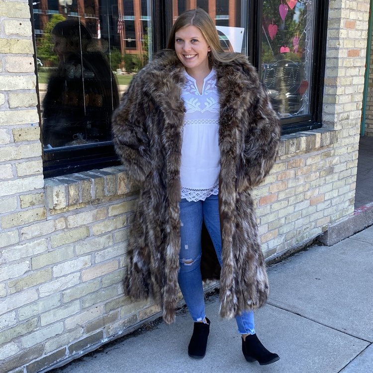 Raccoon Sections Coat, Size M/L