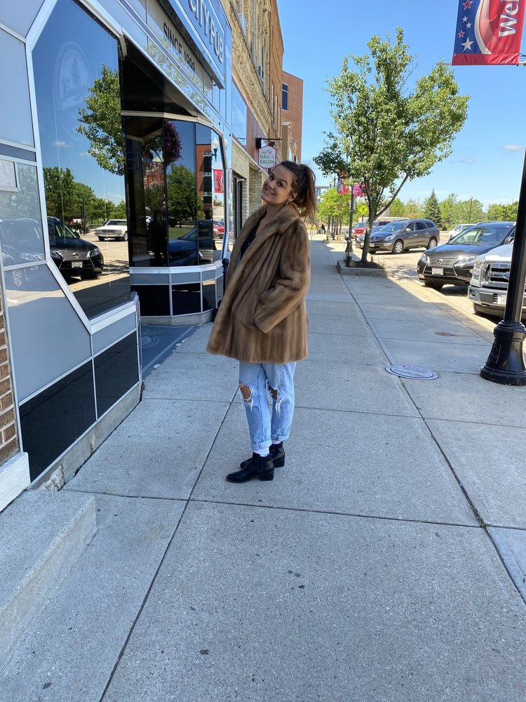 Autumn Haze Mink Jacket, Size XL