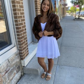 Squirrel Cape Coat, Size M