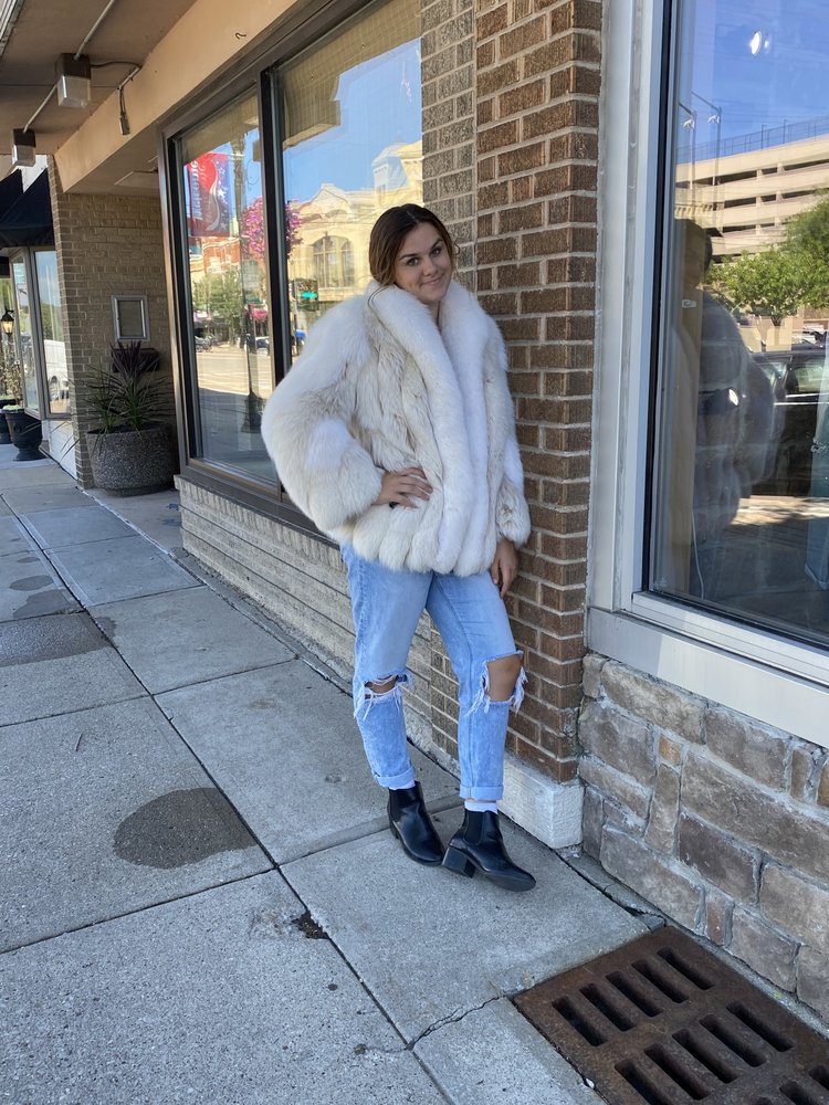 Truesdell Blush and Arctic Fox Jacket, Size S