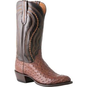 Men's Lucchese Ostrich Boots M1607, Size 10