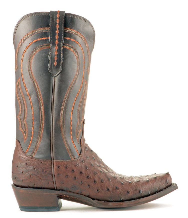 Men's Lucchese Ostrich Boots M1607, Size 10
