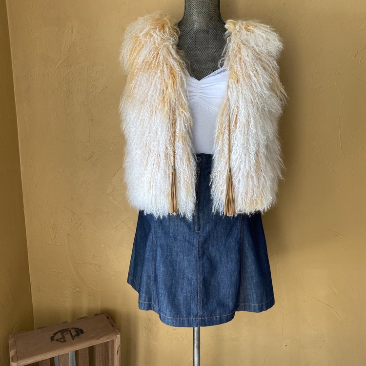 UGG Mongolian Lamb Vest, Size M/L