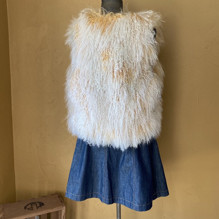 UGG Mongolian Lamb Vest, Size M/L