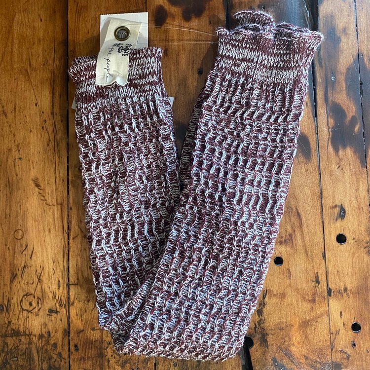 Free People Maroon Leg Warmers