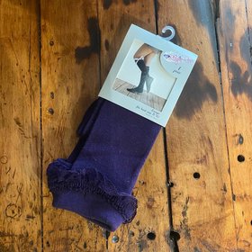 Blazin Roxx Purple Lace Boot Socks Large (8-10)