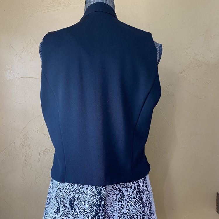 Lynn McKenna Black Military Vest, Size L