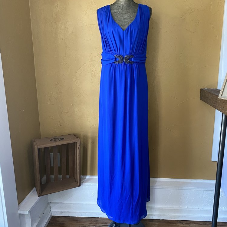 City Chic Elegant Sparkle Embellished Maxi Dress, Size 22