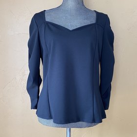 Zenobia Black Long Sleeve Top