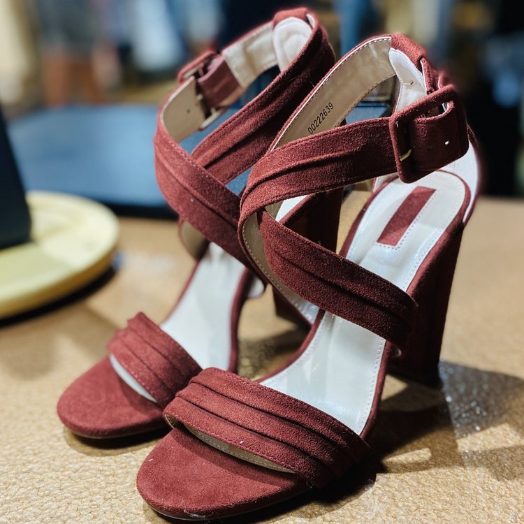 Brick Red Heels, Size 7.5