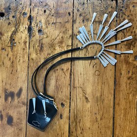 Silver Necklace and Earring Set