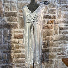 Calvin Klein Twist Front Cocktail Dress, Size 14W