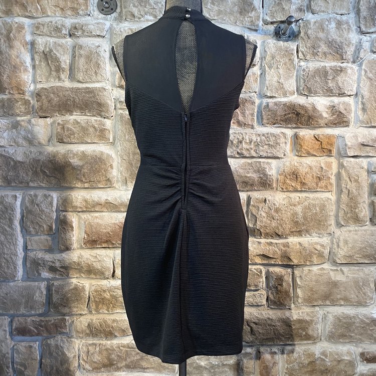 Emerald Sundae Black Illusion Mini Party Dress, Size XL