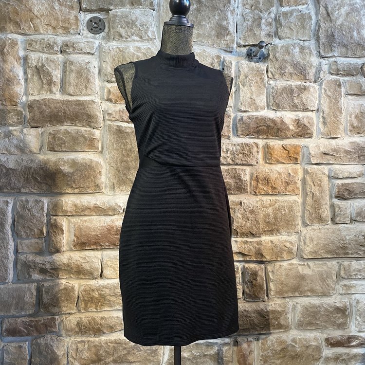 Emerald Sundae Black Illusion Mini Party Dress, Size XL