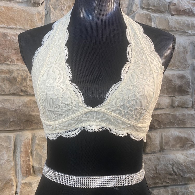 Halterneck Lace Bralette