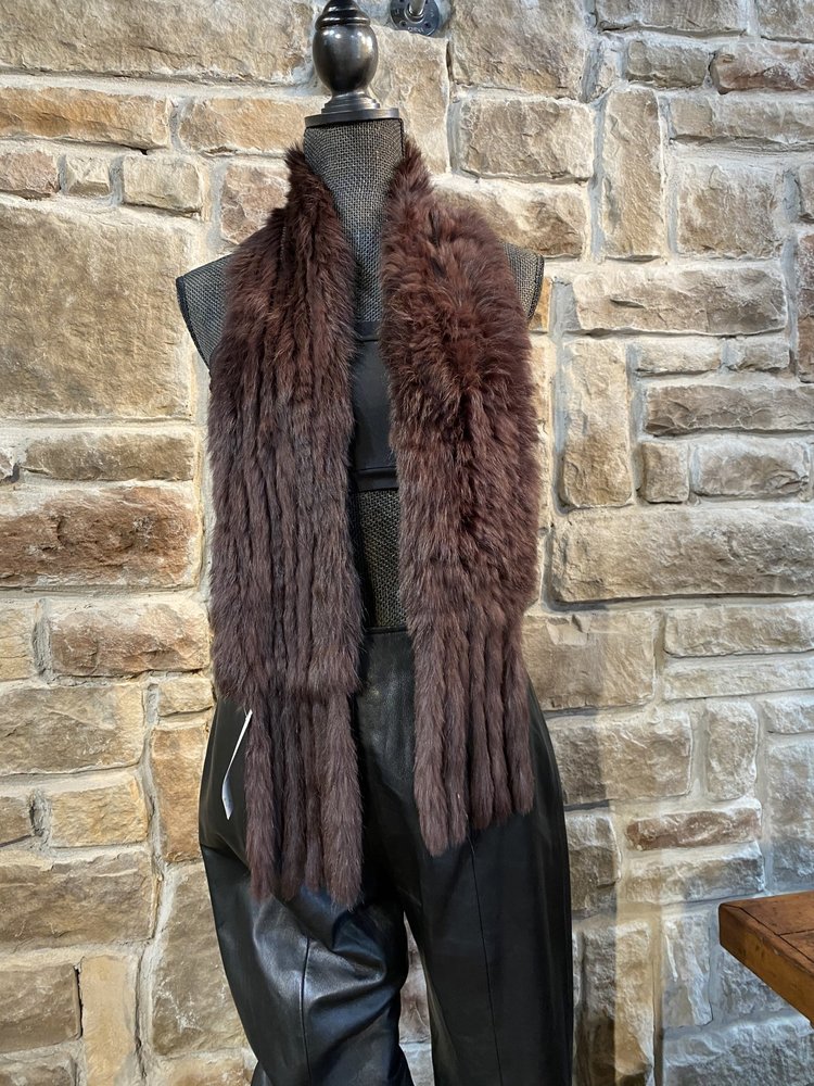 Dyed Rabbit Scarf, 58 inch