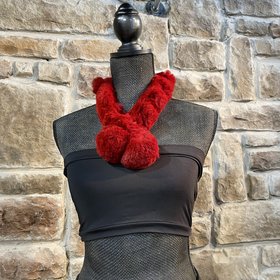 Red Rabbit Scarf, 27 inch